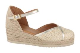 Unisa Chat 25 rfo natu/plati dames sandalen gekleed