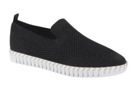 La Strada 24039-4500 black/silver dames instappers sportief
