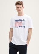 Tom Tailor Printed slub t-shirt