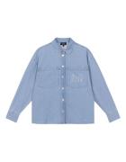 Alix The Label Chambray peplum denim blouse blouses 2503938043