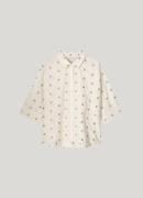 Summum 2s3054-11624 3/4 sleeve blouse scattered emboideryy