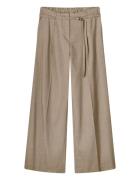Summum Trousers wide linen blend twill 4s2767-12157