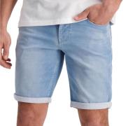 Cars California den.short bleached blue denim