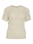 Vila Vicotti ss o-neck knit top noos off-white