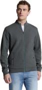 No Excess Sweater full zipper jacquard mix dark steel