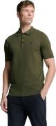 No Excess Pullover short sleeve polo button s dark moss