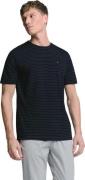 No Excess T-shirt crewneck small pin stripe deep blue