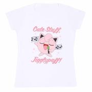 Pokemon Dames sing along jigglypuff fitted t-shirt