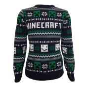 minecraft Gebreide kersttrui met patroon voor volwassenen