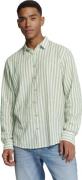 No Excess Shirt verical big stripes with line green
