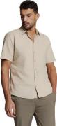 No Excess Shirt short sleeve solid with linen light desert