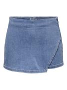 Only Onlmist-yasmine mw wrap skort dnm blue denim
