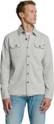 No Excess Overshirt button closure sweat grey melange