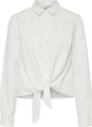Y.A.S Yasheartly ls tie shirt s. star white