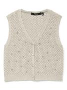 Vero Moda vmamalfi shine sl v-neck short vest 10330705 birch