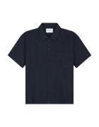 Olaf Hussein Sun linen shirt korte mouw overhemden m210304