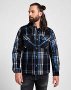 Lee 101 wool overshirt black l