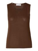 Selected Femme slfmoon sus sl knit top b 16093769 chestnut