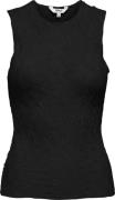 Only Onljoanne s/l o-neck top ox wvn black