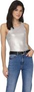 Only Onlsol life s/l glitter rib top jrs cloud dancer/c