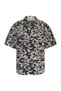 Studio Anneloes barb leafs blouse 12778 1469 kit/dark blue
