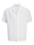 Jack & Jones Jprcclawrence linen resort ss shir off-white