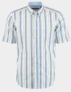 Bos Bright Blue R.b. boston casual hemd korte mouw regular fit color s...