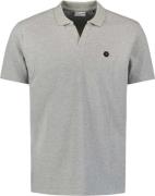 No Excess Polo v melange grey melange
