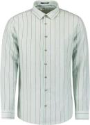 No Excess Shirt vertical stripes with linen ice