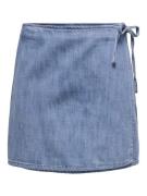Only Onlnoelle wrap skirt dnm yor blue denim