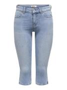 Only Onlblush mw slit capri dnm pim noos blue denim