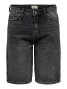 Only Onlsonny hw wide dnm shorts noos black denim