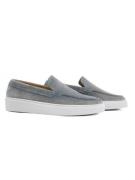 Giorgio 13781 grijze suède loafer met witte zool