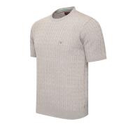 Cappuccino Italia Loreto cable knit tee