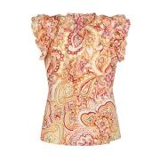 Elvira Collections Top elisa paisley orange
