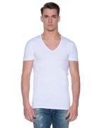 Slater Stretch t-shirt diepe v-hals 2-pack