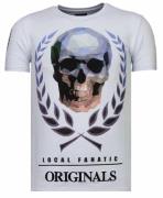 Local Fanatic Skull originals rhinestone t-shirt