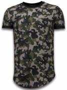Justing Camouflaged fashionable t-shirt long fit