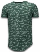 Justing Fashionable camouflage t-shirt long fit