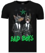 Local Fanatic Bad boys pinscher rhinestone t-shirt