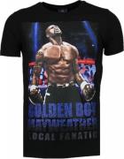 Local Fanatic Golden boy mayweather rhinestone t-shirt