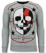 Local Fanatic Skull trui god of war sweater