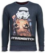 Local Fanatic Stormbitch rhinestone sweater